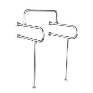 Barre d'appui Shile 70 cm en acier inoxydable antidérapante pour salle de bain et toilettes, pour personnes âgées et handicapées - Product Image 2