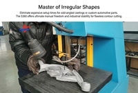 Scie à ruban verticale CE S360 pour la découpe de métaux, idéale pour la découpe de contours de pièces métalliques et de petits moules en acier.