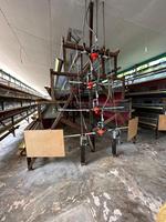 Petite ferme avicole à étages, 1 poule, 1 porte, 54 poussins