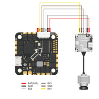 Foxeer Reaper F745 AIO V4 F7 Flight Controller MPU6000 45A BLS ESC 2-6S Dshot 25.5*25.5mm untuk Drone Balap FPV RC