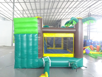 Château gonflable sur le thème de la jungle avec toboggan 3,5*3,85*2,45m