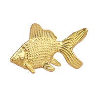 Ornements décoratifs en laiton en forme de poisson rouge, thème animal de prospérité, technique de moulage sous pression, canard aquatique très vendu