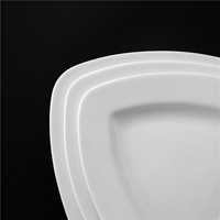 Vaisselle de Restaurant à chargeur plat, assiettes en porcelaine blanche