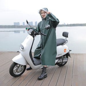 Customizável Estendido Solto Impermeável Adulto Unisex Espessado Poliéster <span class=keywords><strong>Raincoat</strong></span> com Ampla Capa Brim - Product Image 3
