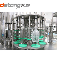 Machine de remplissage d'eau commerciale 2000 BPH pour bouteilles en plastique de 5 à 10 L, boîte de vitesses automatique, haute précision, eau pure