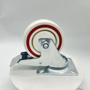 VIMA 4 Polegada TPR e PP Sandwich Swivel <span class=keywords><strong>Caster</strong></span> Wheel Brake Personalizar Direção Castor 200kg Trolley Cart <span class=keywords><strong>Industrial</strong></span> <span class=keywords><strong>Caster</strong></span> - Product Image 3