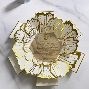 Boîte d'invitation de mariage Cartes de voeux avec Envolpe Carte de parfum de voiture Carte en papier parfumé avec saveur