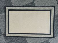 Tapis de porte vierges en polyester et caoutchouc pour sublimation, motif piste de course