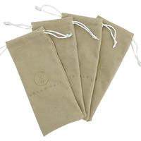 Pochette à lunettes en velours avec cordon de serrage, logo personnalisé, sac de rangement portable pour lunettes de soleil