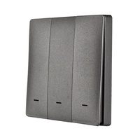 Interrupteur de Scène Zigbee Personnalisé avec Icônes, Capteur à Bouton 3 Gangs Decora, Panneau de Contrôle à Clic Unique, Sans Fil, à Piles