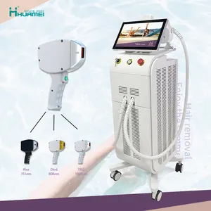 3 wavelength big spot size diode laser hair removal TUV epilator depilator big power best professional