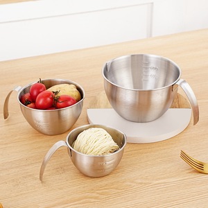 Taza Mezcladora Mini de Acero Inoxidable para el Hogar con Asa <span class=keywords><strong>CY</strong></span>, Taza de Cocina de Pequeña Capacidad, Tazón para Preparación de Alimentos - Product Image 3