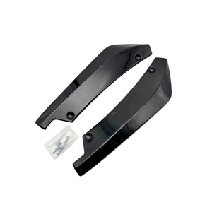 Carbon Fiber Rear Bumper <b>Corner</b> <b>Protectors</b> Black With Screws For Car Retrofit Upgrade - Product Image 1