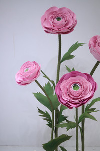 Fleurs géantes autoportantes en papier violettes pour vitrine de magasin, fleurs artificielles pour décoration de mariage, accessoires de photographie d'événements - Product Image 5