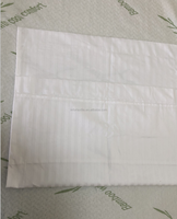 Vente Flash Drap de Lit Rayé en Satin 250TC 1cm/2.5cm/3cm pour Hôtel, Taie d'Oreiller, Drap Housse, Drap Plat