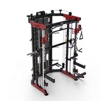 En gros Rack de squat et Smith Machine avec logo personnalisé en fer et métal, équipement de musculation pour la force et le renforcement des bras