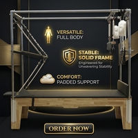 Lit de Pilates Cadillac MJD M201A en bois de caoutchouc/érable pour usage domestique et commercial, entraînement de yoga, fitness, musculation