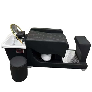 เตียงสระผมร้านทำผม เตียงสระผมแบบกึ่งเอนได้สุดพิเศษสำหรับร้านทำผม เตียงสระผมสไตล์เรโทรสุดอินเทรนด์ เตียงสระผมแบบรวมในตัว - Product Image 1