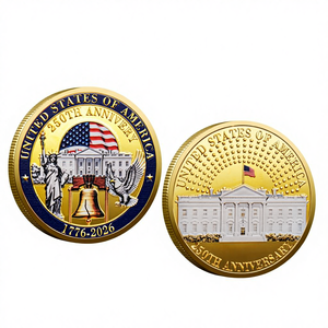 Moneta commemorativa del 250° anniversario dell'indipendenza degli Stati Uniti, Libertà e Aquila, Moneta rotonda in ferro della Casa <span class=keywords><strong>Bianca</strong></span> - Product Image 5