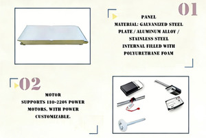 <span class=keywords><strong>Porte</strong></span> <span class=keywords><strong>de</strong></span> <span class=keywords><strong>garage</strong></span> sectionnelle <span class=keywords><strong>motorisée</strong></span> automatique MODERNE avec isolation thermique, surface finie pour entrepôt, villa et <span class=keywords><strong>garage</strong></span> - Product Image 4