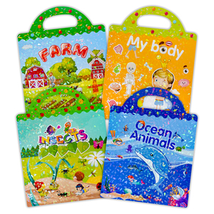 หนังสือสติกเกอร์แบบใช้ซ้ำได้ เงียบสงบ สำหรับเด็กและเด็กเล็ก หนังสือสติกเกอร์สำหรับเดินทาง หนังสือเรื่องราวแสนสนุกสำหรับเด็กวัย 2-4 ปี ของขวัญวันเกิด - Product Image 2