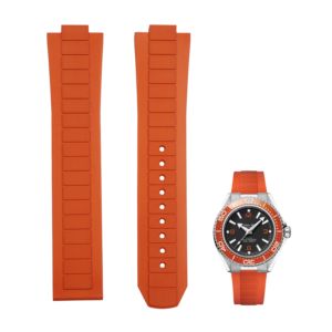 Correa de Reloj de Caucho FKM de 21 mm para <span class=keywords><strong>Omega</strong></span> <span class=keywords><strong>Seamaster</strong></span> 600m 42 mm, Correas de Muñeca de Lujo Suaves e Impermeables - Product Image 1