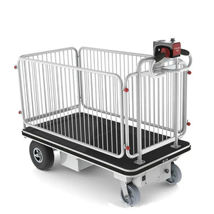Carretilla Eléctrica de 400 kg de Capacidad con Batería de Litio y Barandilla Completa para la Eliminación de Residuos Hospitalarios - Product Image 2