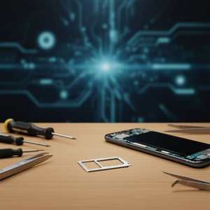 Tiroir pour carte SIM et carte SD Samsung Galaxy A125F, argent, double SIM, emplacement pour carte microSD - Product Image 3