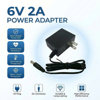Adaptateur secteur mural 6V 2A AC/DC 2000mA avec prise US pour CCTV, routeur Wifi, moniteur