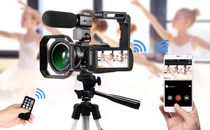 Transmisión en vivo Vlog 4K 12X <span class=keywords><strong>Zoom</strong></span> óptico AC5 MIC y lente Cámara de video digital profesional - Product Image 3