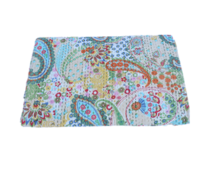 Couverture Rafraîchissante Imprimée Pastèque, Literie d'Été en Coton Patchwork, Couettes Artisanales Douces et Tendance Vert Froid - Product Image 2