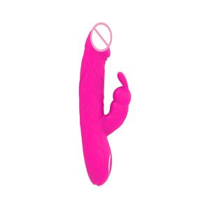 Hot Selling 10-Gang Teleskop G-Punkt Vibrator Flirten Kaninchen Dildo für Frauen Sexspielzeug - Product Image 1