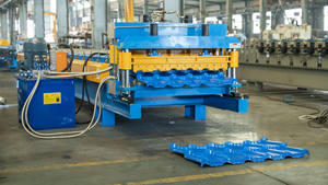 1100형 컬러 강판 유약 타일 롤 성형기 - Product Image 6