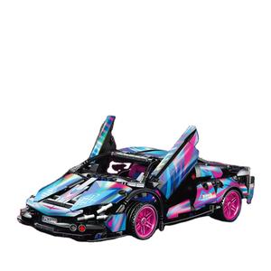Compatible con Bloques de Construcción, Coche Deportivo Negro Dorado <span class=keywords><strong>Apollo</strong></span> <span class=keywords><strong>EVO</strong></span>, Juguete Educativo para Niños, Plástico ABS, Escala 1:18 - Product Image 1