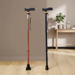 Affordable Price Single&Four Legged Aluminum Alloy Adjustable Elderly Cane No <b>Light</b> Specially Designed for Elderly - Product Image 1