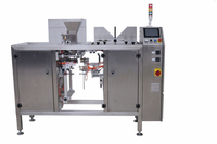 Machine d'emballage automatique pour aliments, riz, céréales, grains de café avec étiquetage, enveloppement, remplissage, bouchage, film plastique, utilisation pour l'habillement