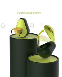 2025 Neues Design Interaktives Indoor-Haustiers pielzeug Lustige Kätzchen-Leckereien TPR-Material Avocado Cat Puzzle Feeder Katzenminze Puzzle Tumbler Box - Product Image 6