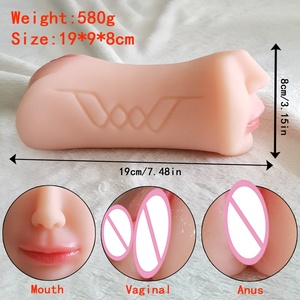 YQ 3 en 1, vagin artificiel réaliste, bouche, anus, poche vaginale, gorge profonde, jouets sexuels pour hommes, produit de sex-shop - Product Image 6