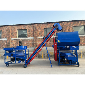 Hot bán lạc bóc vỏ và sạch hơn máy đậu phộng đập kết hợp đậu phộng pháo Kích với sạch đậu phộng pháo Kích máy - Product Image 5