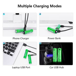 Son atılım <span class=keywords><strong>1.5v</strong></span> sabit voltaj çıkışı 3400mWh <span class=keywords><strong>AA</strong></span> boyutu şarj edilebilir lityum pil için yüksek güç elektroniği - Product Image 4