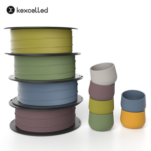 Filament d'<span class=keywords><strong>imprimante</strong></span> <span class=keywords><strong>3D</strong></span> professionnel mat <span class=keywords><strong>PLA</strong></span> 1.75mm 1KG technologie d'enroulement parfaite 30 couleurs esthétiques à faible coût - Product Image 1