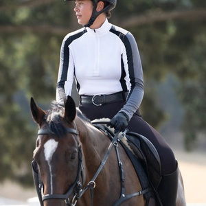 UPF+ 40 Sun Protection Horse Riding Clothing Women Breathable <b>Long</b> Sleeve Equestrian Clothing Riding Shirts Manufacturer - Product Image 1