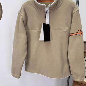 Sudaderas con <span class=keywords><strong>capucha</strong></span> de forro polar de ajuste holgado con media cremallera, tipo jersey, para hombre, deportivas, al por mayor, con bolsillo, antiestáticas, personalizables - Product Image 3