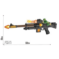 Pistolet Mitrailleur Électronique en Plastique pour Enfants avec Musique, Sons et Lumières – Cadeau d'Anniversaire pour Petit Garçon