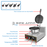 Gaufrier électrique double face antiadhésif avec chauffage de 1200W