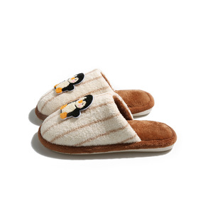 Mules ouvertes Evergreen pour femme, automne/hiver, à semelle épaisse, double couche, en laine et coton, antidérapantes - Product Image 1