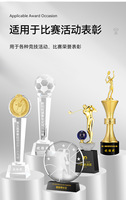 Usine Personnalisé NBA MVP Basketball Sports Trophée Sculpté Cristal Gravure Honneur Laser Imprimé Lettres Pas Cher Graduation Prix