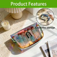 Carpeta de Archivo Personalizada Transparente de PVC Holográfico Láser, Impermeable, con Cierre, en Tamaños y Colores Personalizados, para Uso Promocional