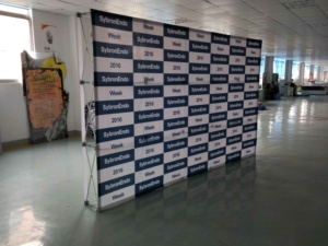 Promoción Banner de fondo portátil Cabina emergente de tela personalizada con soporte para tiendas de escenario Sponser - Product Image 2