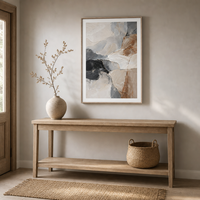 Peinture abstraite texturée grise, noire et beige, sur toile encadrée, grande décoration murale de luxe, style nordique moderne, pour la maison ou le bureau